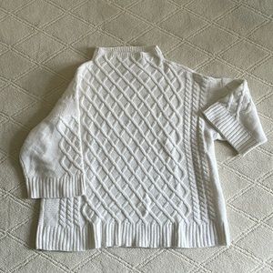 Vince Camuto 3/4 sleeve cable sweater